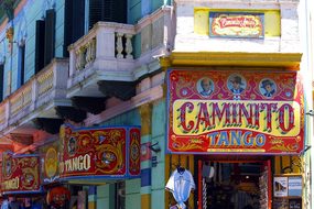 Caminito Facade Buenos Aires Argentina Col