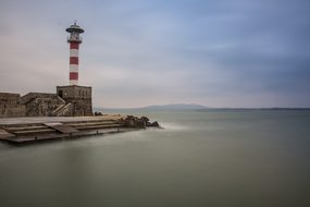 Port, Lighthouse, Sea, Coast, Water