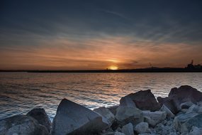 Burgas, Sea, Sunset, Bulgaria, Water