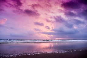 Shore, Beach, Sunset, Chiclana, Cadiz