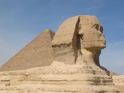 Sphinx Pyramids Historic Egypt Cairo Arche