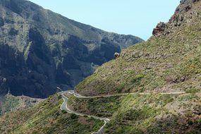 Streamers Mountain Road Tenerife Landscape