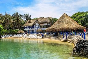 Bungalow Lagune Beach Sun Island Cartagena