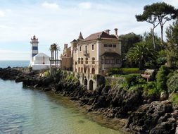 Cascais, Portugal, Coast, Lighthouse
