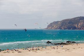 Cascais, Portugal, Sea, Surfer, Wind