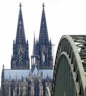 Cologne Cathedral, Hohenzollern Bridge