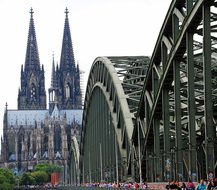 Cologne Cathedral, Hohenzollern Bridge