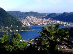 Lake Como Italy City Cities Buildings Arch