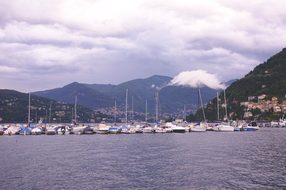 Lake, Yachts, Como, Italy