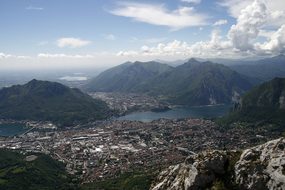 Italy, Lecco, Lake Como, Mountains