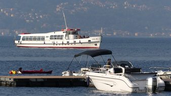 Italy, Lake Como, River Transport