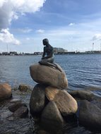 Copenhagen Mermaid Statue Travel Famous Ou