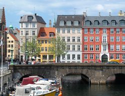 Copenhagen Denmark Old Houses Canal Water
