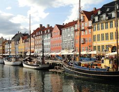 Copenhagen, Denmark, Canal, Water, Boats