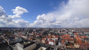 Copenhagen, Vista, Landscape, Church