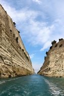 Corinth, Channel, Ships, Greece, Sea
