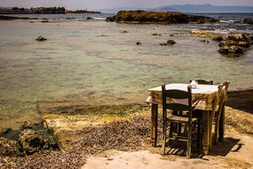 Chania Greece Table Taverna Crete By The S