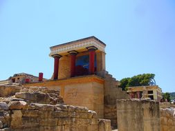 Knossos Crete Palace Of Knossos Minoans Is