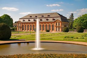 Orangery, Architecture, Fountain, Water