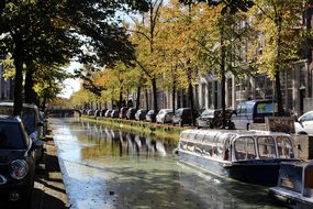 Delft Canal Boat Canals Water Netherlands
