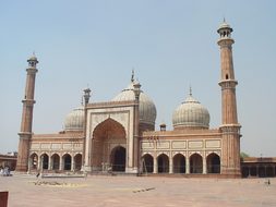 Mosque New Delhi India Jama Masjid Delhi F