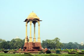India Delhi Kiosk Monument Columns Archite
