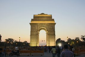 India India Gate New Delhi Abendstimmung I