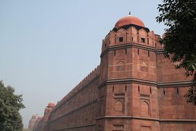 Red Fort New Delhi Moghul Fort Wall Archit