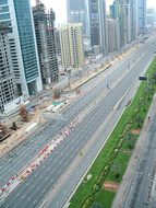 Dubai Street High Rise Uae Road United Ara