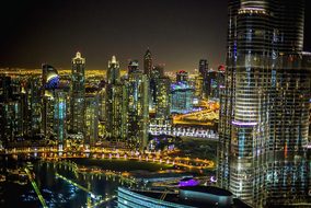 City Dubai Night Hotel Architecture Citysc