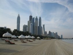 Dubai Skyscrapers High Rises Beach Hotel R