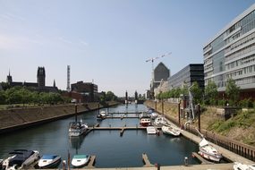 Port, Duisburg, Germany, Riverside