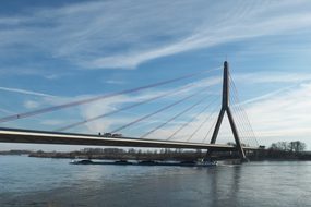 Rhine, River, Landscape, Bridge