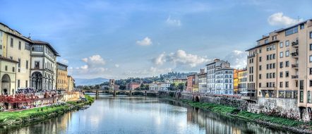 Florence Italy Arno River Europe Firenze A