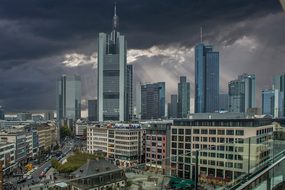 Frankfurt Skyline Town Center Center Frank