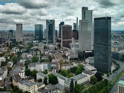 Frankfurt, Hesse, Germany, Skyline