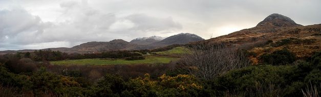 Panorama, Landscape, Ireland, Nature