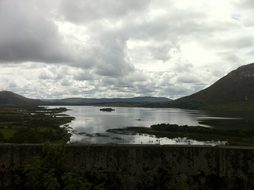 Lake Galway Irish Ireland Clouds Landscape