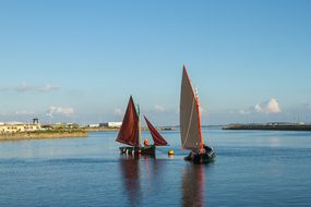 Traditional, Sailing, Boats, Galway