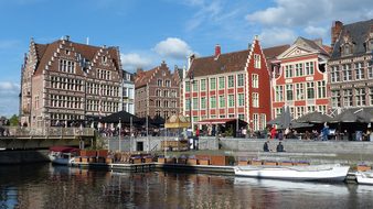 Ghent, Gent, Flanders, Belgium, Graslei