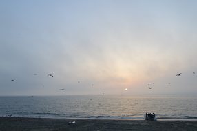 Gibraltar, Sun Set, Beach, Dawn