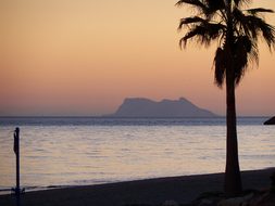 Gibraltar, Sunset, Beach, Spain