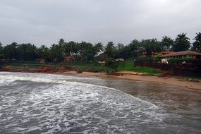 Arabian Sea Stormy Beach Goa India Goa Goa