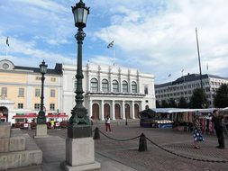Sweden, Gothenburg, Lantern, Market