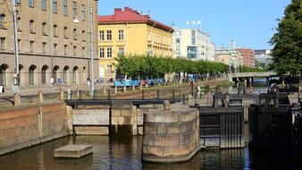 Gothenburg Street City ​​Center Canal Swed
