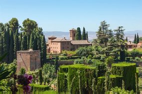 Convent Granada Spain Garden Plants Buildi