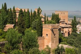 Alhambra Granada Spain Fortress Palace Bui