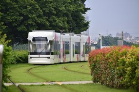 Guangzhou, Tram, White, Urban, China