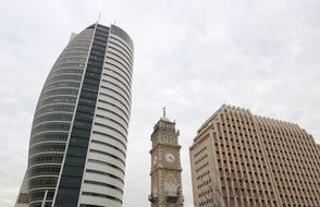 Israel, Haifa, Sail Building, Skyscraper