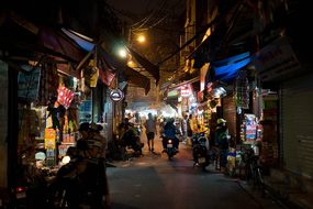 Vietnam Street Hanoi Asia City Market Cult